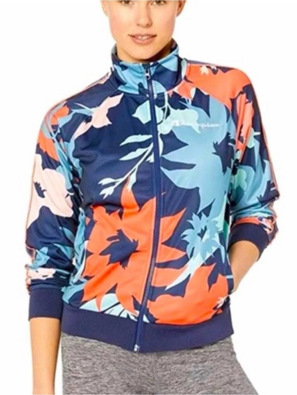 Champion floral track jacket limited edition
